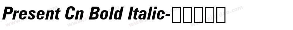 Present Cn Bold Italic字体转换